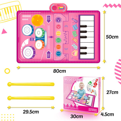 Multifunctional music mat & drum