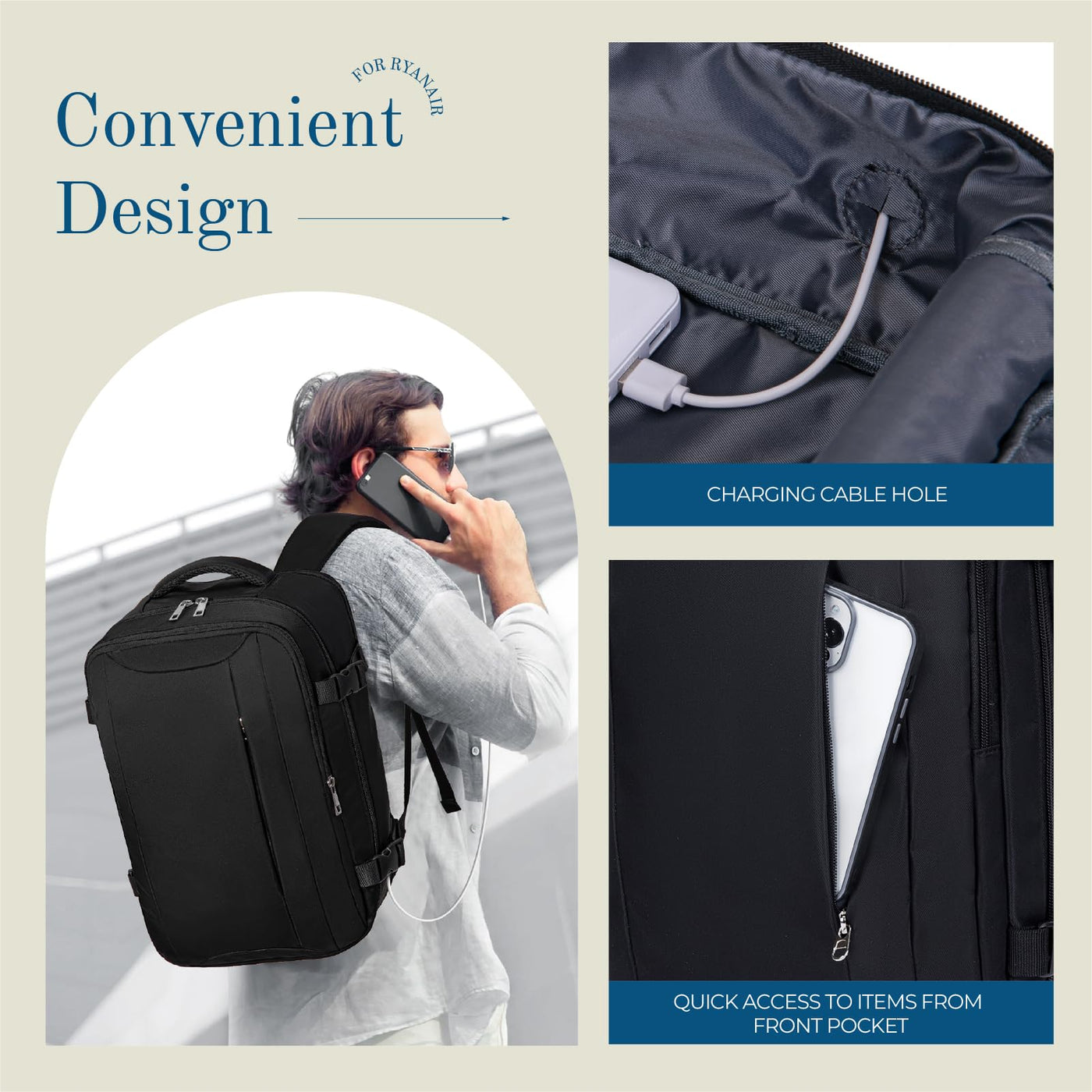 Hand Luggage Backpack Travel Backpack Bag Carry on Luggage