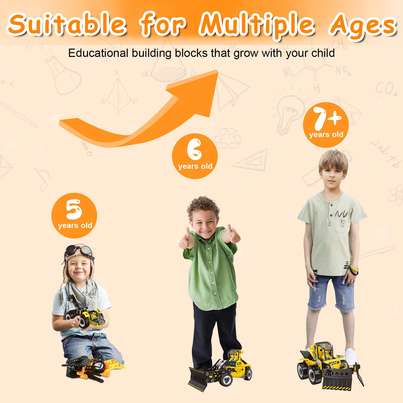 Jouets de Construction Jouets d'ingénierie 6 en 1