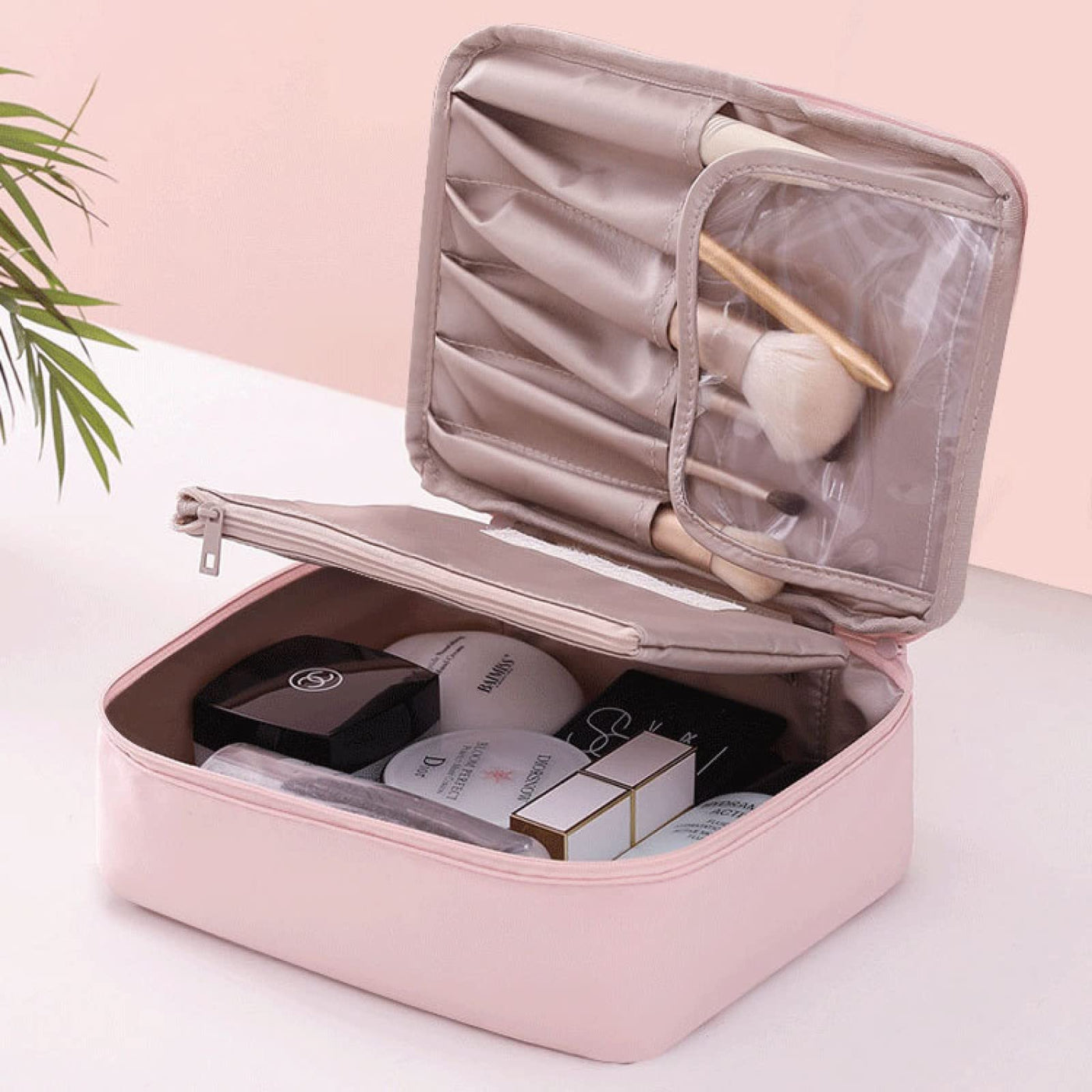 Trousse de maquillage, trousse de maquillage imperméable, trousse de maquillage de voyage, trousse de maquillage portable, trousse de maquillage organisateur, 2 pièces