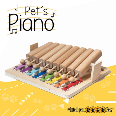 Piano - Jouet interactif en bois pour chien Jouet intelligent pour chiens et chats Jouet distributeur de friandises