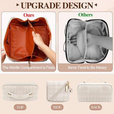 Cosmetic Bag Portable Travel Make-up Bag with Large Capacity Waterproof Organizer