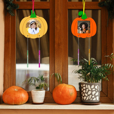 Pumpkin Photo Frames Wind Chime Craft Kit Autumn Crafts Kids