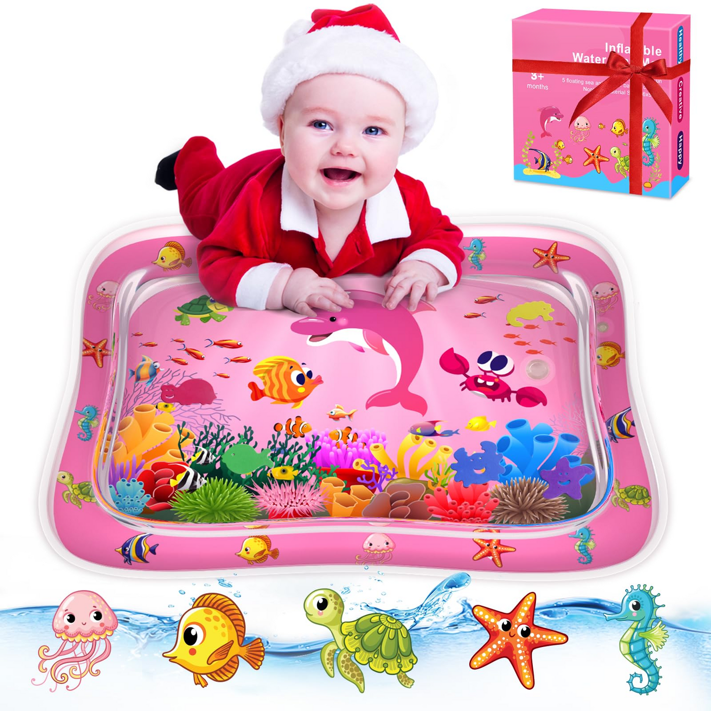 Jouet pour enfant en bas âge Tapis d'activités Cadeau Tapis d'activités sensorielles gonflable