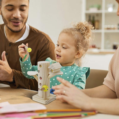 Jouet magnétique pour enfants, jeu d'attrape chenille de pivert