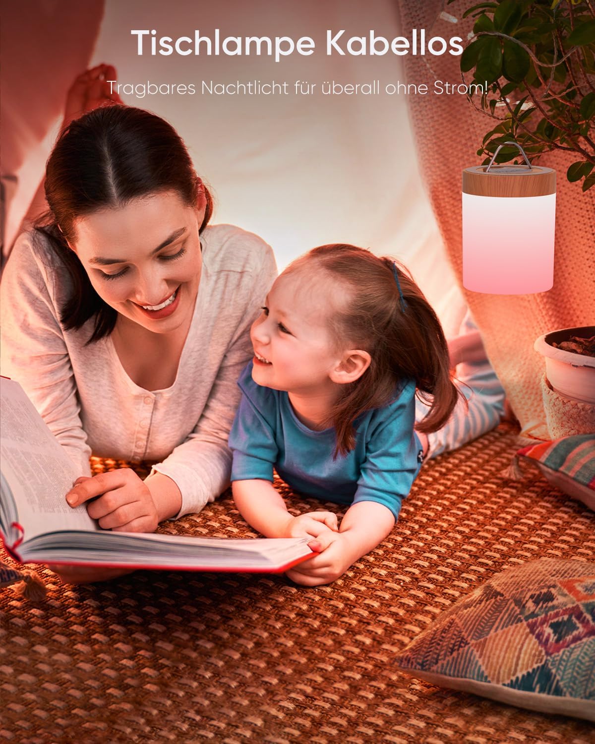 LED Bedside Lamp Touch Dimmable