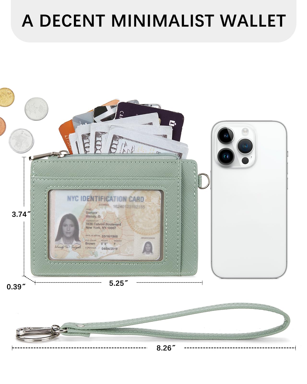 Small wallet, PU leather credit card case RFID protection wallet card case