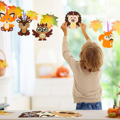 Christmas animal craft kits for children Christmas creative kits for crafting with foam rubber stickers