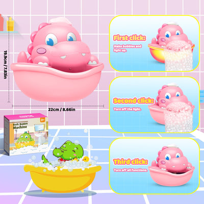 Bathtub toy Foam machine Bathtub Luminous dinosaur bath toy