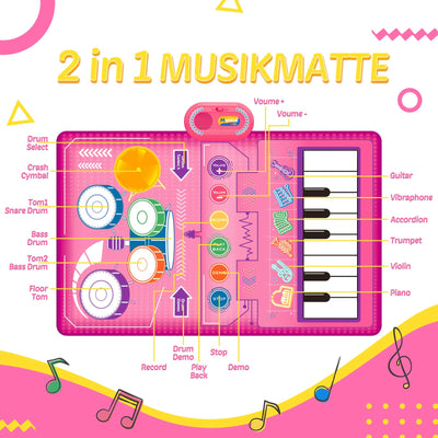 Multifunctional music mat & drum