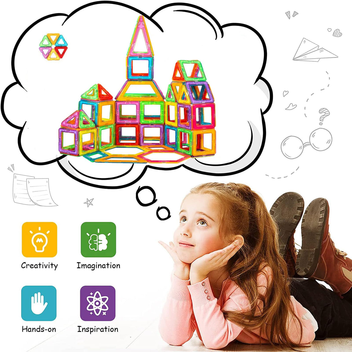 Mini-blocs de construction magnétiques,Blocs de construction magnétiques