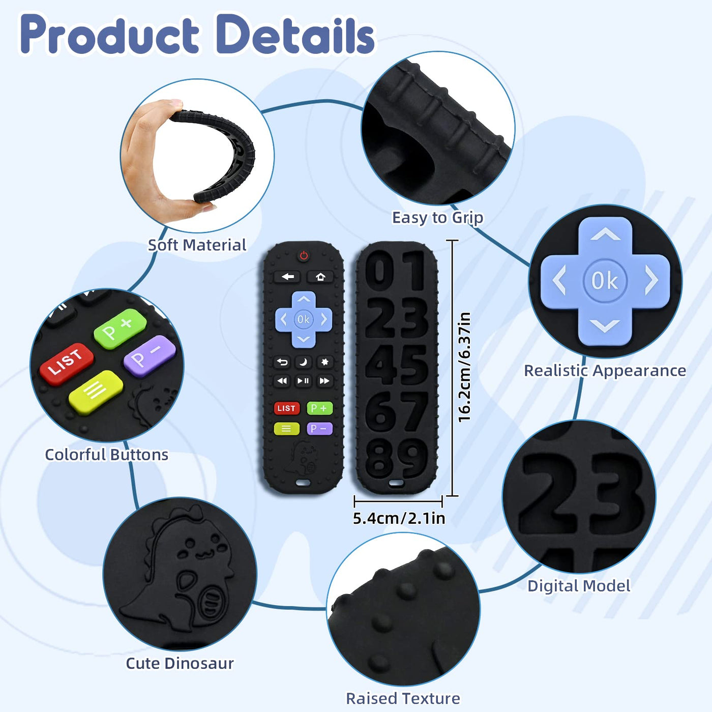 Teething rings, remote control baby teething aid toddler