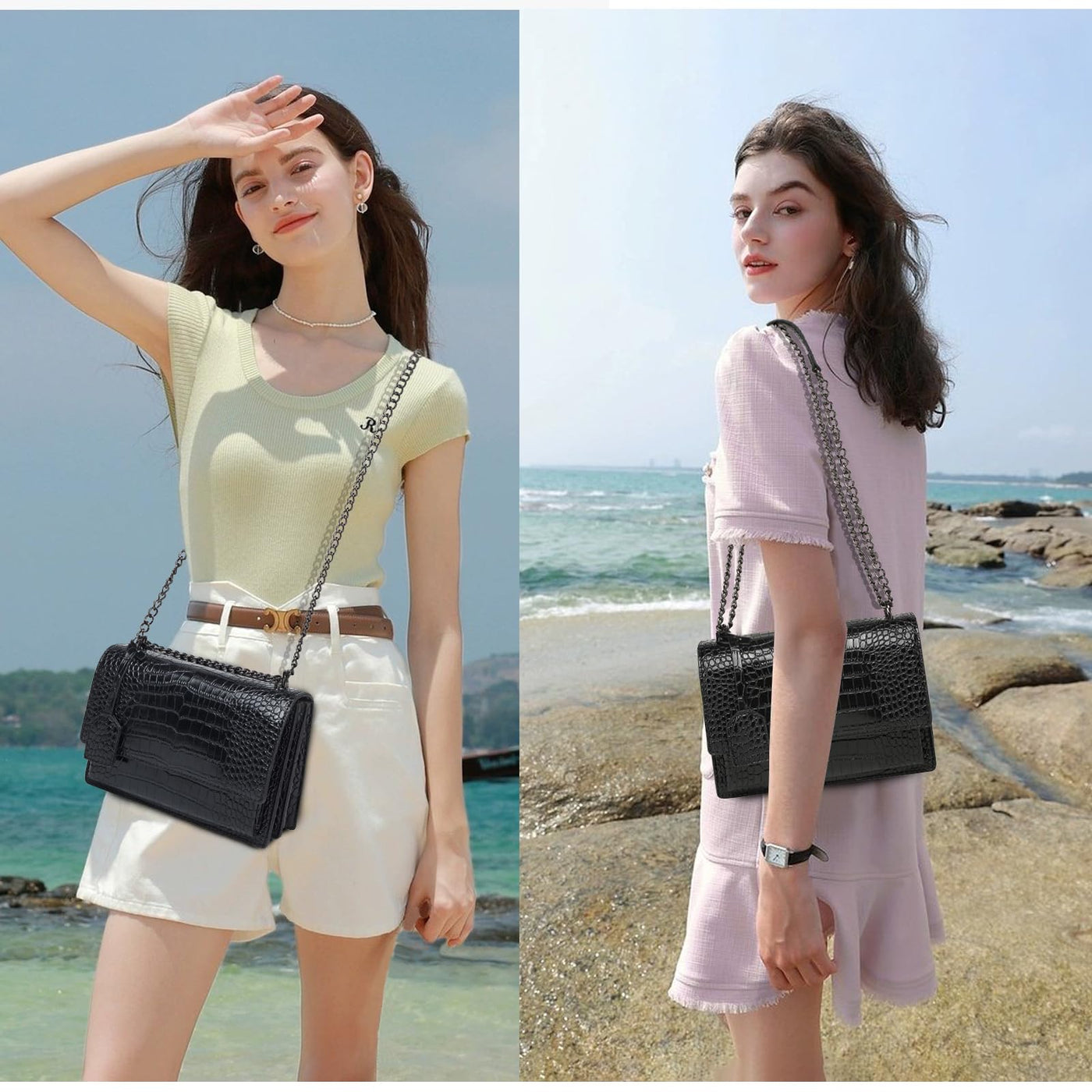 Small Shoulder Bag - Chain Shoulder Strap Crossbody Bag