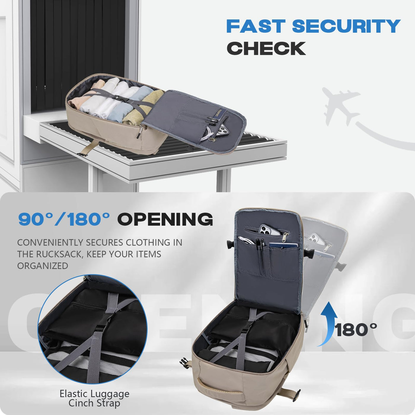 Hand luggage, Travel Backpack Underseat
