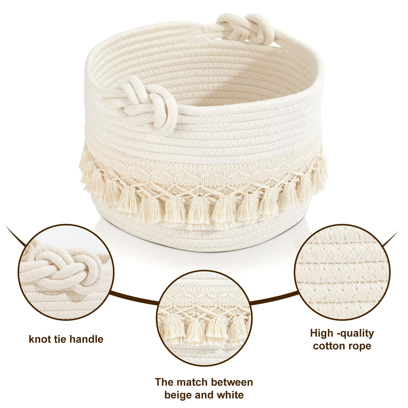 Storage Basket Cotton Basket Braided Children