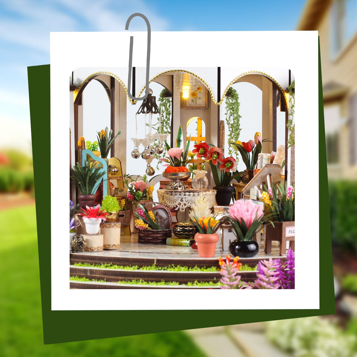 DIY Miniature House Building Kit for Adults to Build