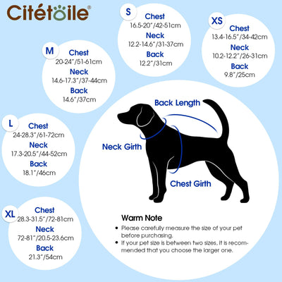 Winter Coat Dog Coat, Warm Winter Jackets with Fleece for Dogs