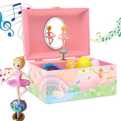 Jewelry box with spinning ballerina music box Ballerina