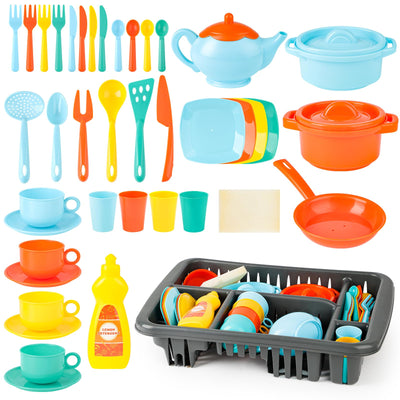 Set d'ustensiles de cuisine avec plus de 40 accessoires de cuisine pour enfants