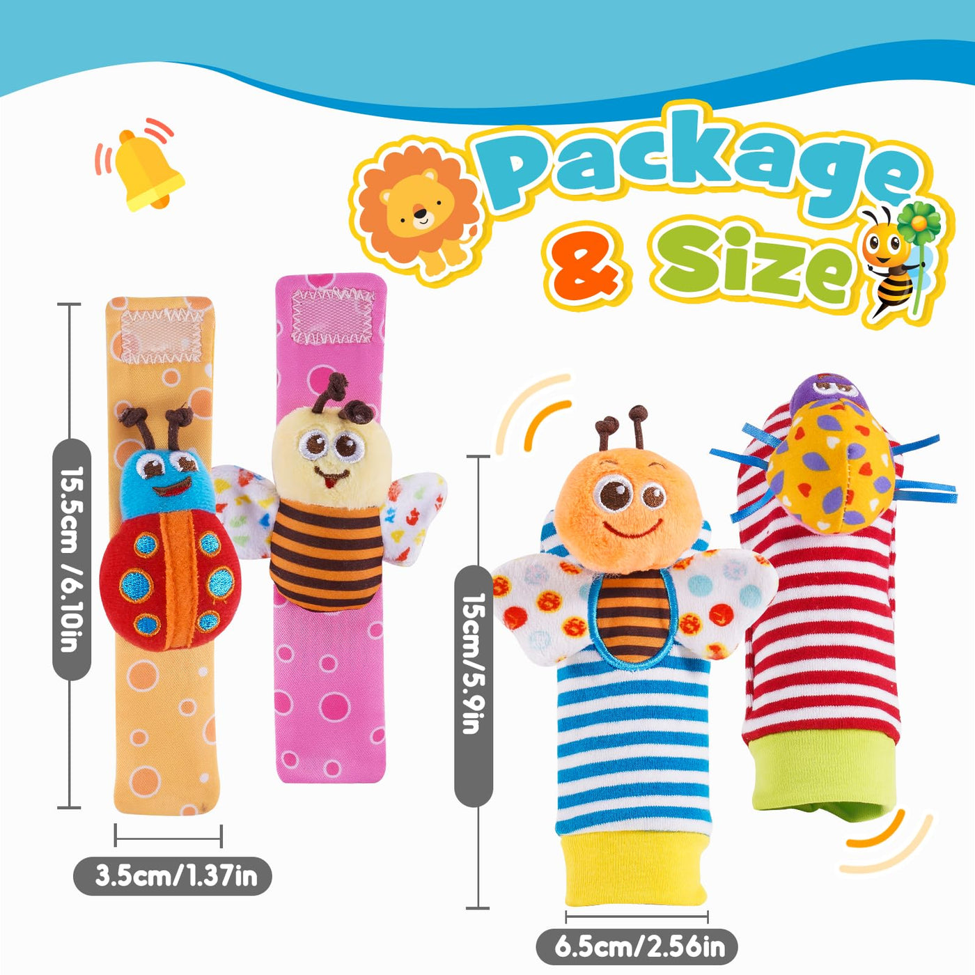 Lot de 14 hochets Jouets pour bébés Bébé