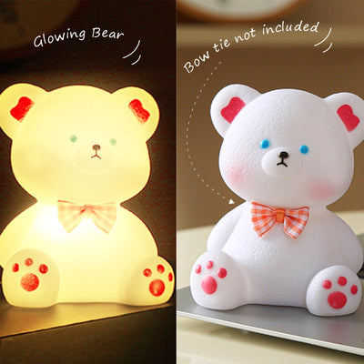 DIY bear painting set - birthday present, 3D bear lamp for painting and as a night light