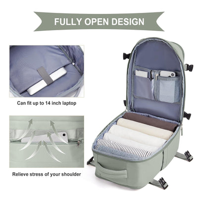 Sac à dos pour avion Bagage à main Sac à dos Cabine Sac à dos étanche pour ordinateur portable Sac à dos de voyage