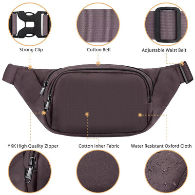 Ceinture Sac de taille étanche de grande capacité