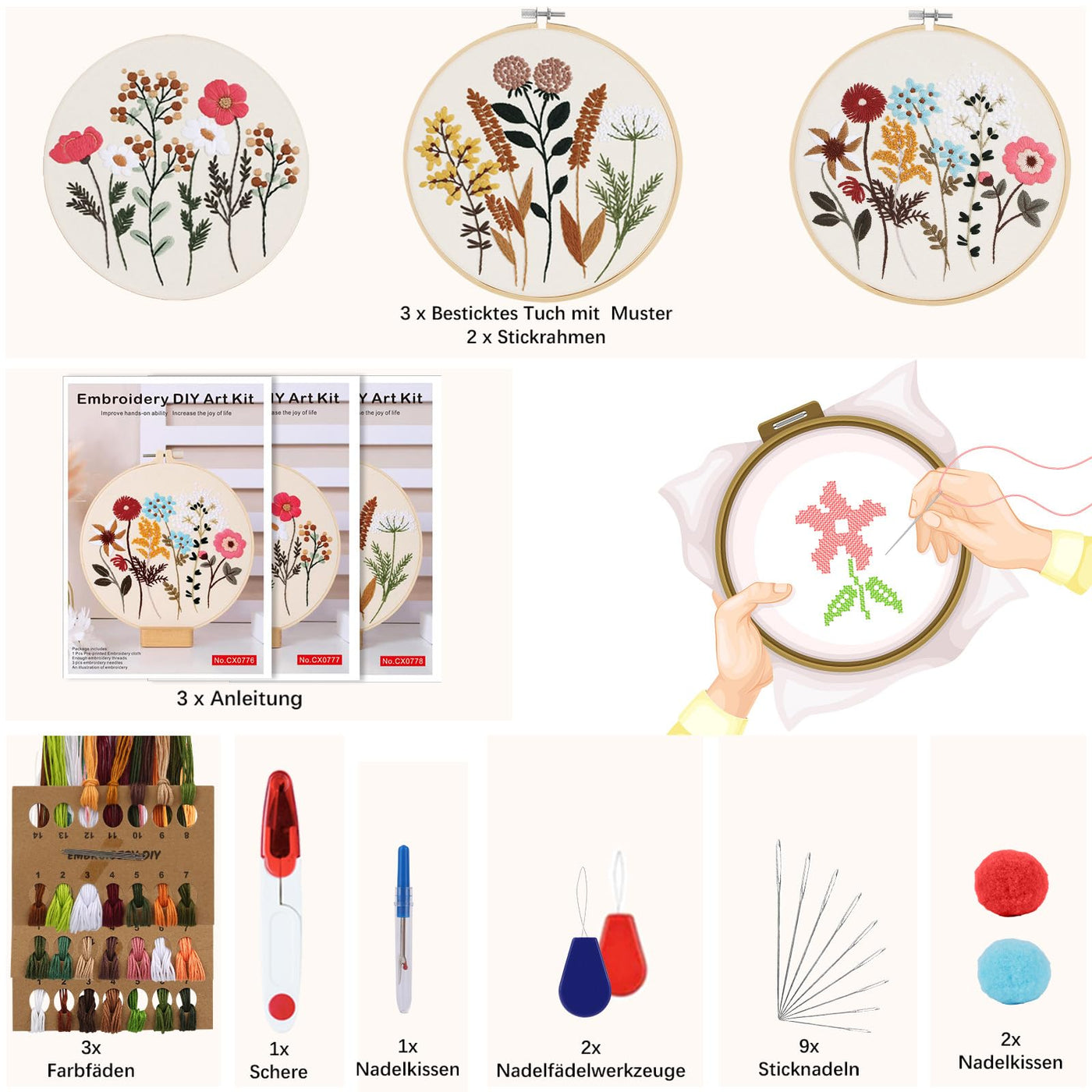 Kit de broderie pour débutants