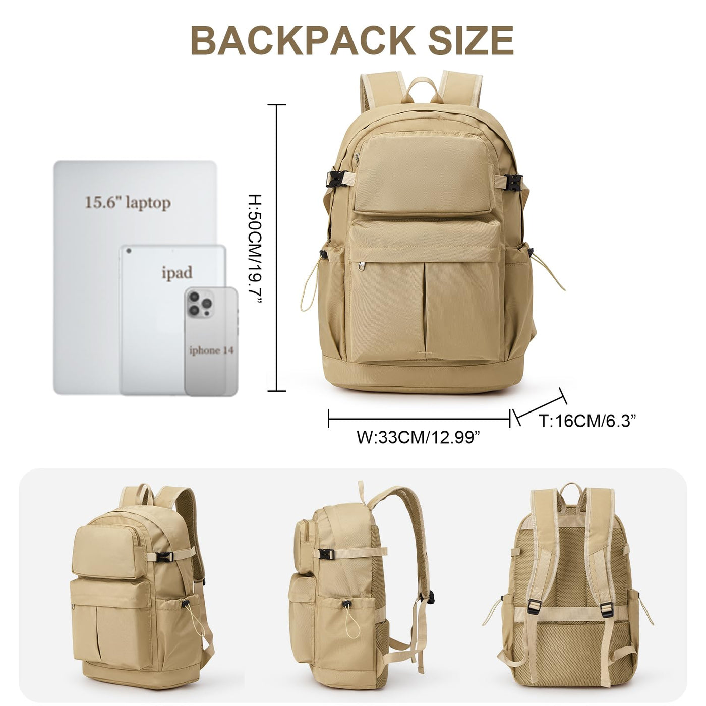 Rucksack Schulmädchen, Casual Travel Daypack, Laptop-Rucksack im Teenager, Rucksack Wasserdicht