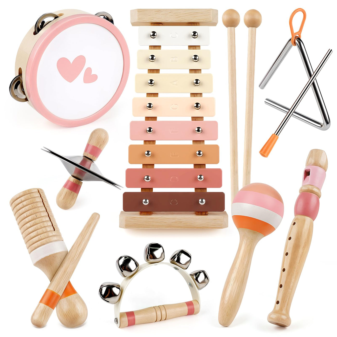 Instruments de musique enfants xylophone tambour tambours jouets d'enfants