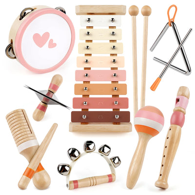 Instruments de musique enfants xylophone tambour tambours jouets d'enfants