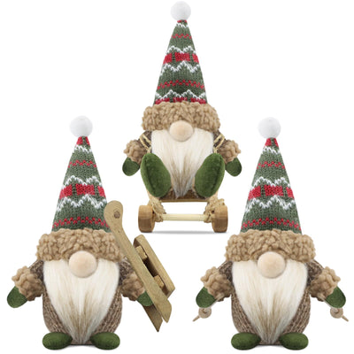 Christmas gnome set of 3 gnome figures Christmas decoration Christmas decorations gnome accessories for home kitchen decoration