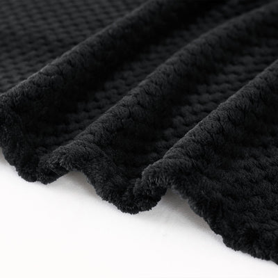 Cuddly blanket Super soft and warm fleece blanket for sofa, couch and bed with waffle pattern, cozy & comfortable blanket