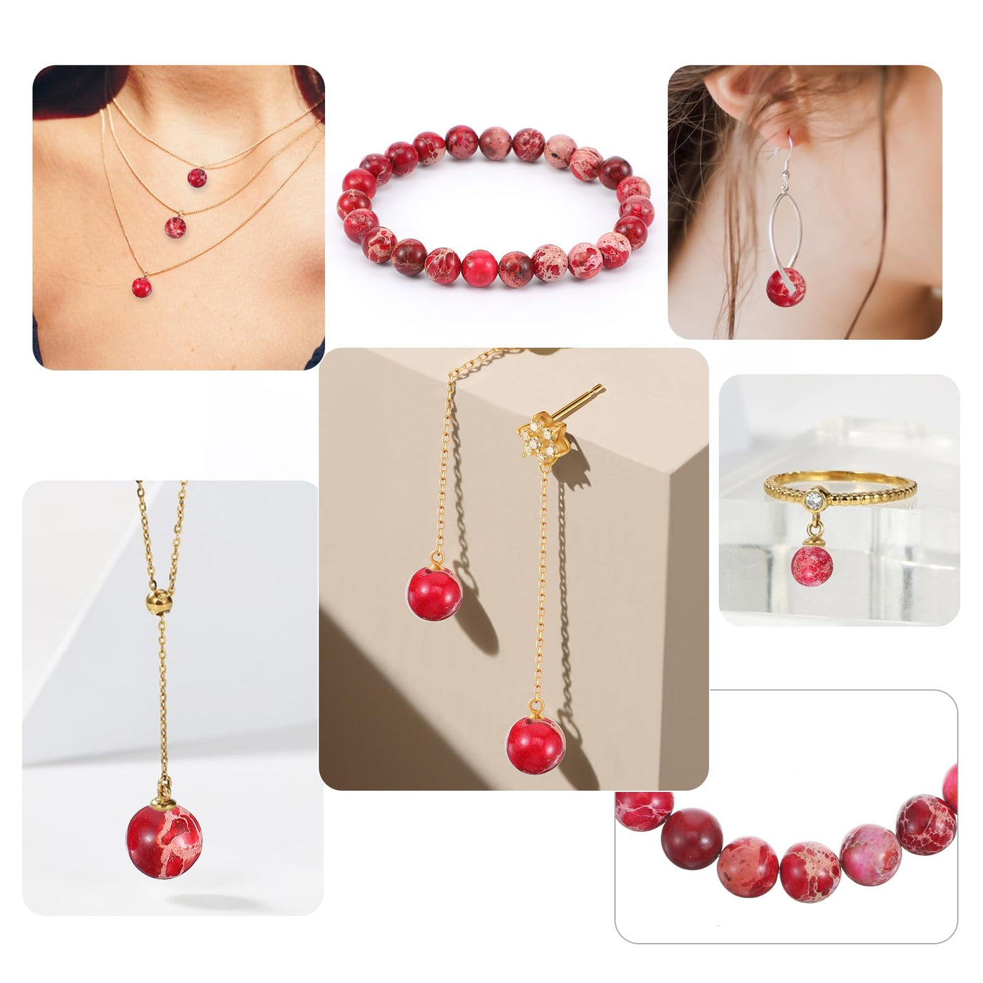Bracelets en perles de pierre naturelle avec vos propres mains