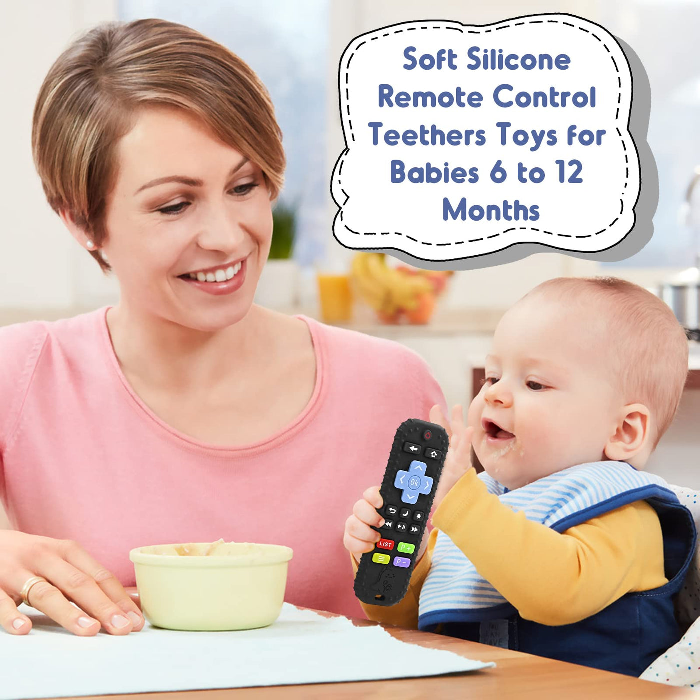 Teething rings, remote control baby teething aid toddler