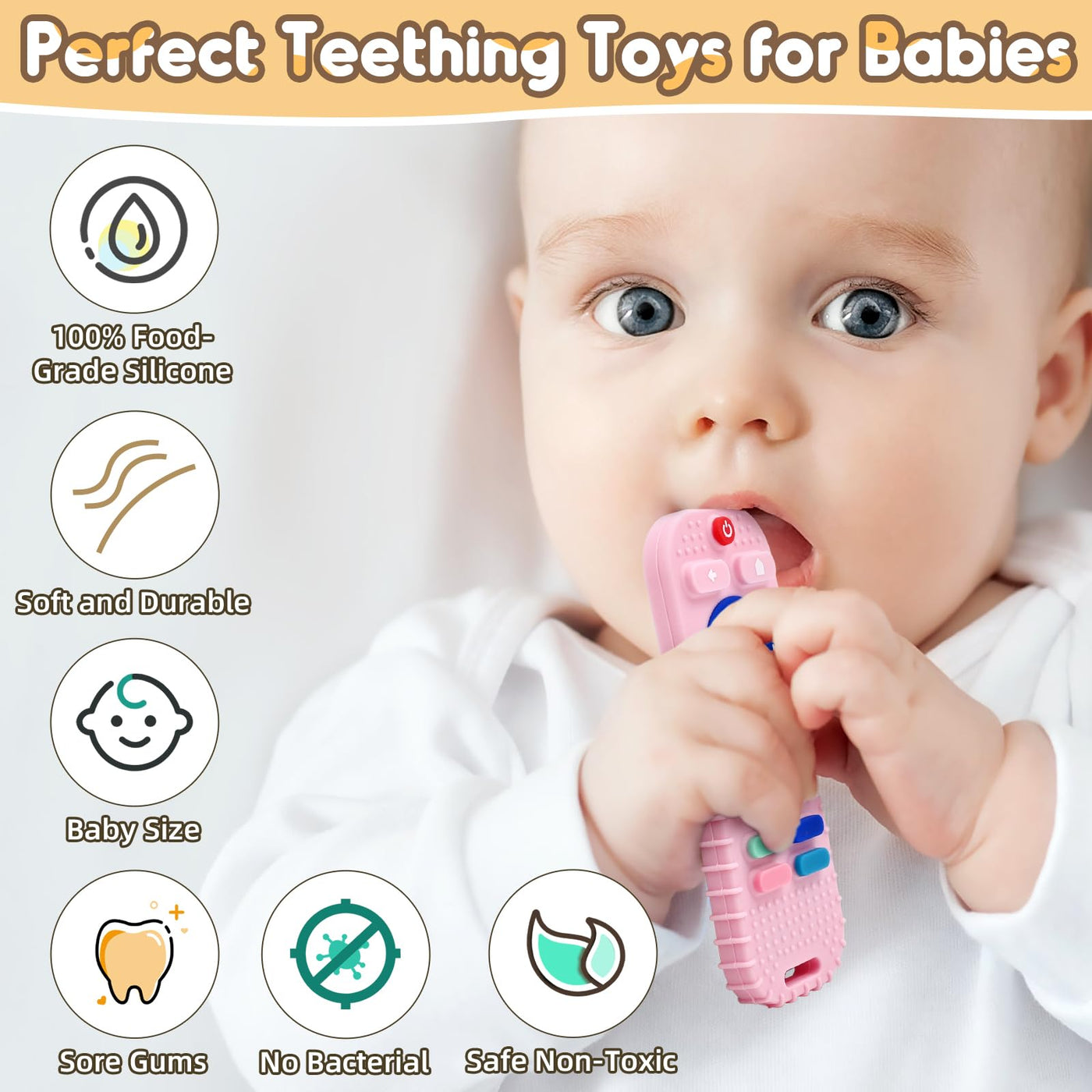 Jouet de dentition télécommande de dentition pour bébé