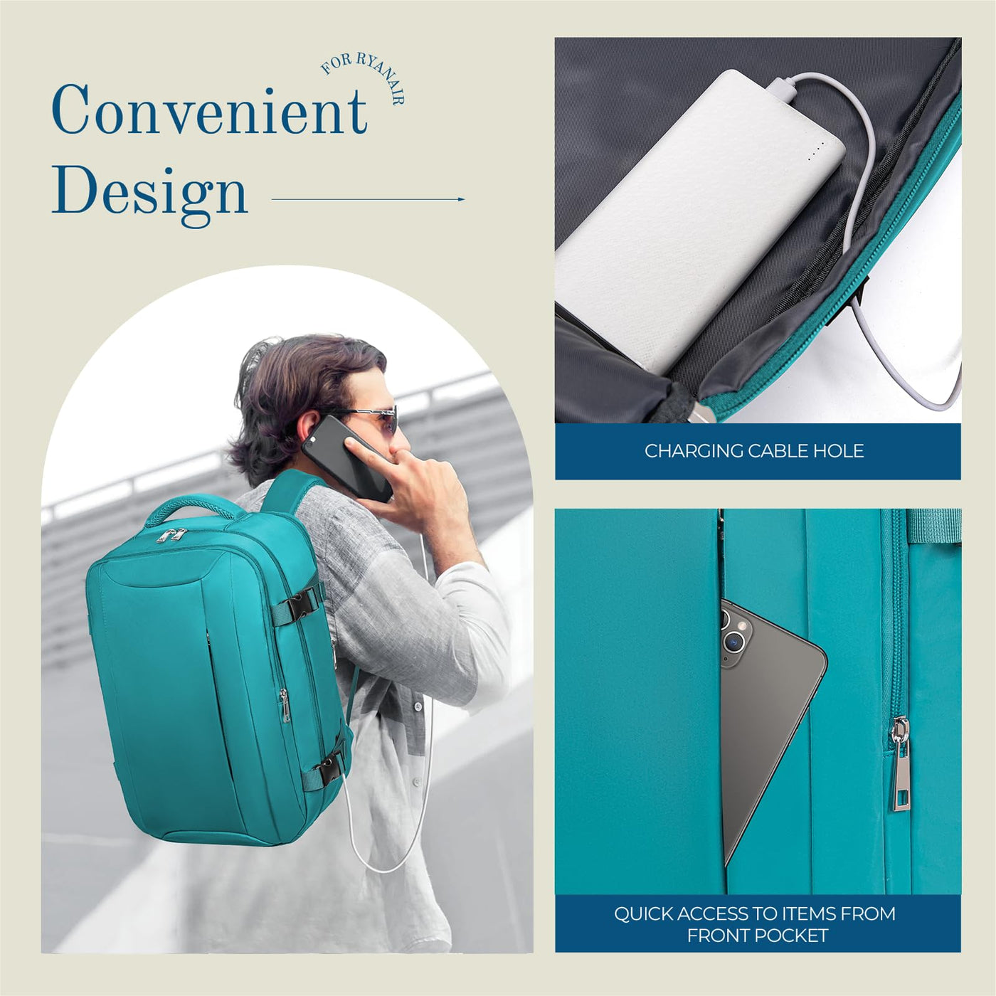 Bagages à main Sac à dos Sac à dos de voyage Bagages de cabine