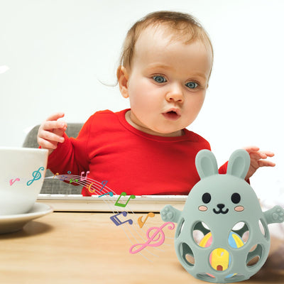 Boule de préhension pour bébé - jouet pour bébé，aide à la dentition pour bébé