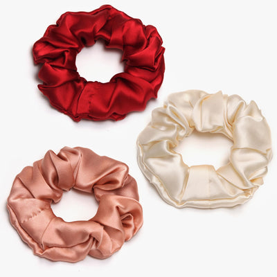 3 Pieces of Silk Hair Ties