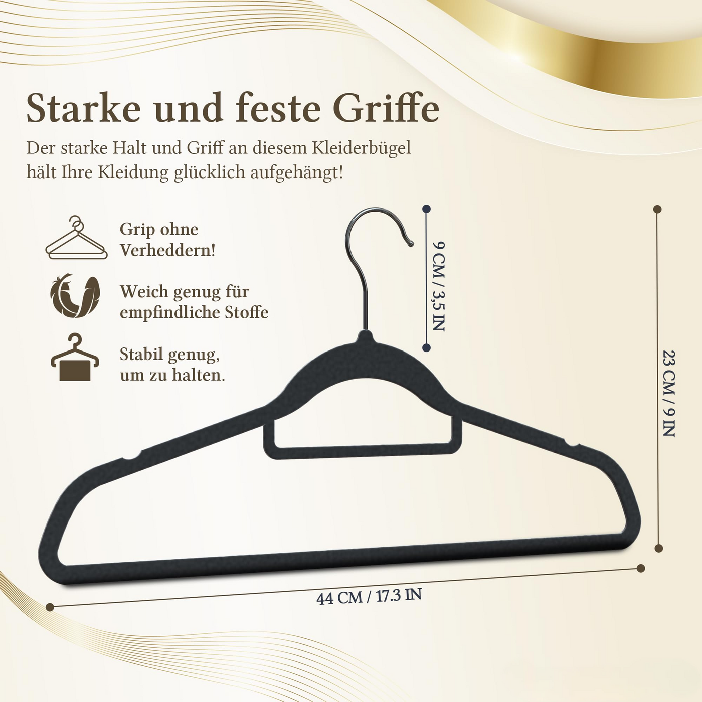 Velvet coat hanger Accessory holder