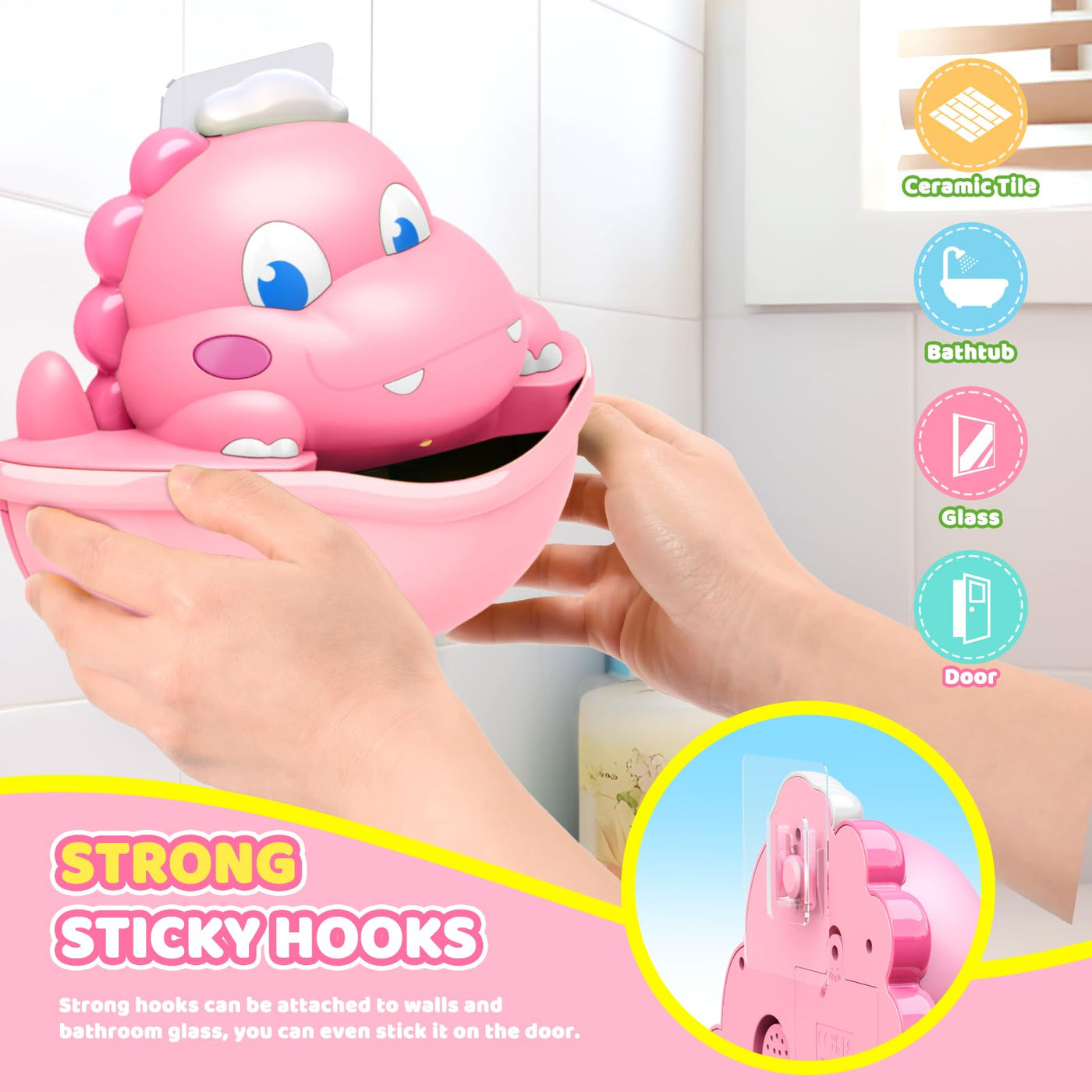 Bathtub toy Foam machine Bathtub Luminous dinosaur bath toy