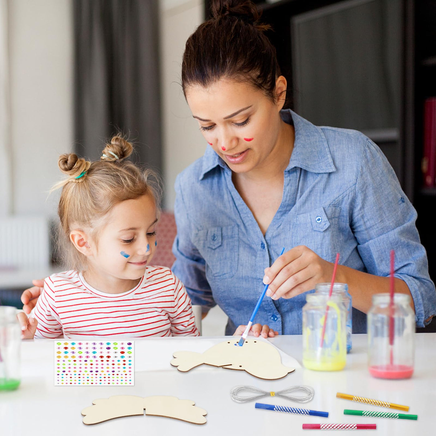 3D bird wind chime craft kit kids wooden craft kits