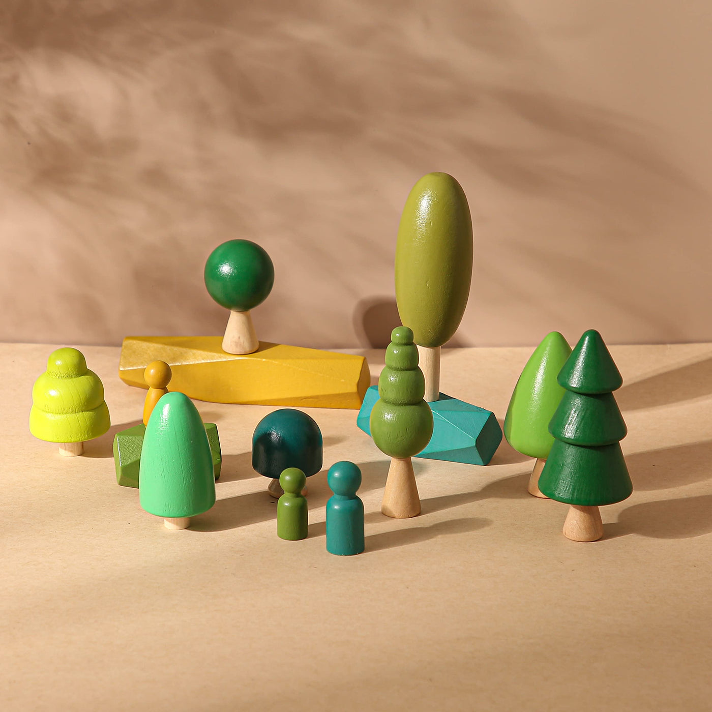 Tree decoration toy, different sizes trees forest