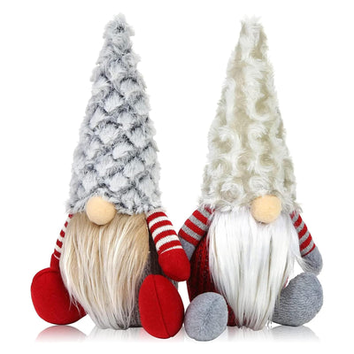 Gnome Christmas decoration, 2 pieces Handmade Christmas gnomes