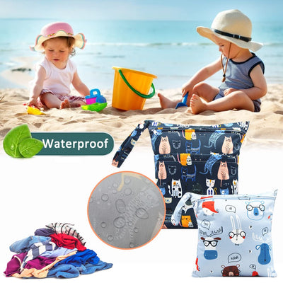 Sac humide, sac à couches 3 Pièces, Sac Organisateur Lavable