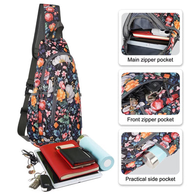 Elegant Shoulder Bag with 2 Detachable Wide and Chain Shoulder Strap Cell Phone Bag