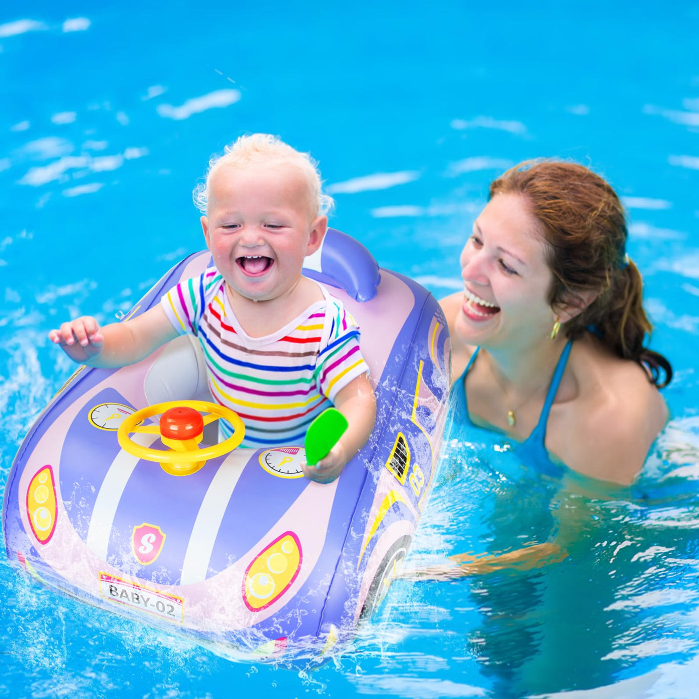 Babyschwimmring mit Sonnendach
