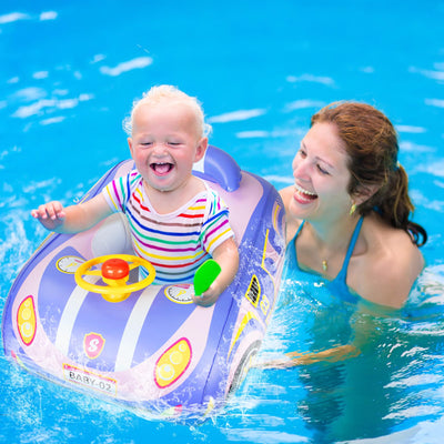 Babyschwimmring mit Sonnendach