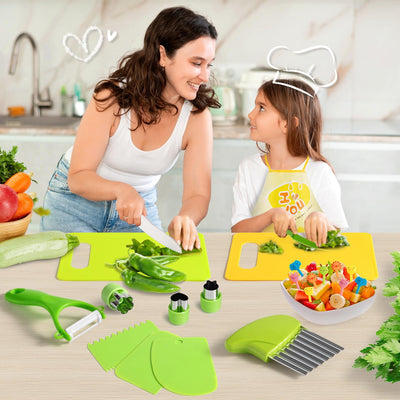 Children's knife 27-piece children's safety chef's knife kitchen knife set for cutting and cooking fruit or vegetables