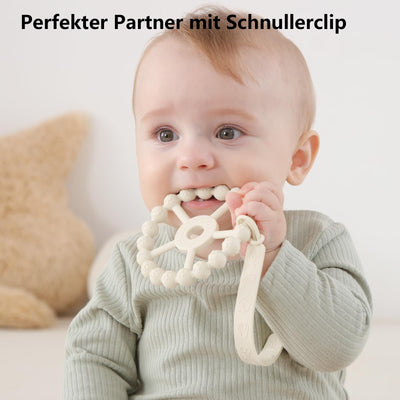 Beißring Baby, 3er-Pack Beißring Baby Spielzeug Kühlung, Silikon Greifring